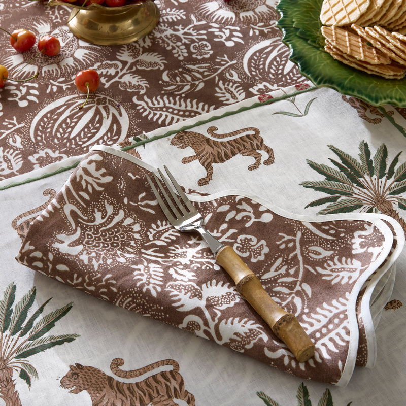 Granada Tablecloth in Chestnut - View 3