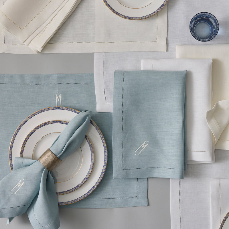 Valentina Hemstitch Placemat - set of 4 in Oat - View 2