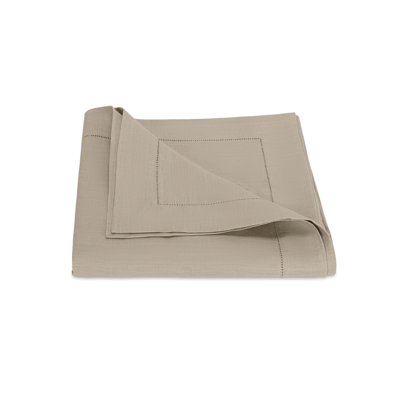 Valentina Hemstitch Tablecloth in Oat - View 1