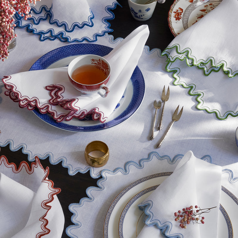 Wave Napkin - set of 4 in Aquarius - View 1