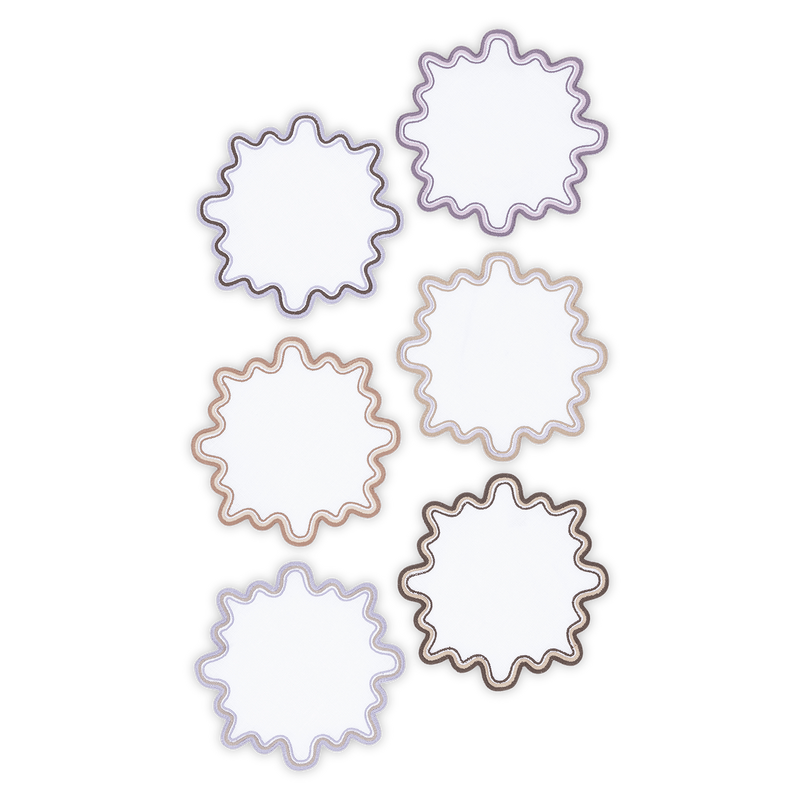 Wave Cocktail Napkin - set of 6 in Provence - View 1