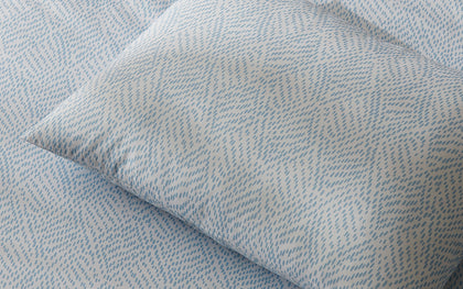 Blue Duma Diamond print pillow.